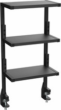 VIVO 3-Tier Clamp-On Desk Shelving Unit for Accessories and Gaming Devices