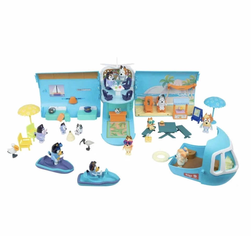 Bluey 3-in-1 Transforming Airplane Plane Mega Playset with 12 Figures & Sounds - Image 4 of 4