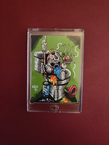 GPK SKETCH CARD, INKS ON GLOSS PAPER, CORRECT SIZE!, POTTY SCOTTY, JASON BASIN - Picture 2 of 2