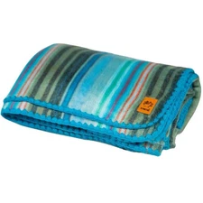 Throw Size Alpaca Blanket | Baby Alpaca Blanket | Alpaca Wool Blanket Turquoise