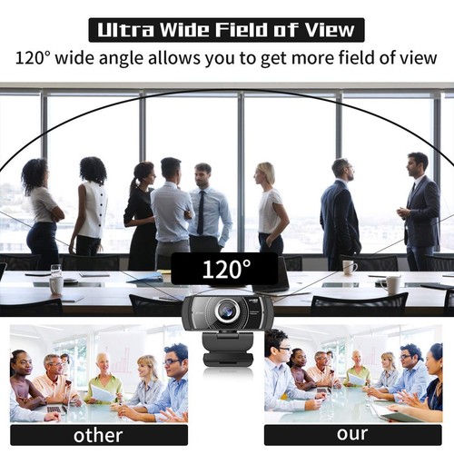 Webcam 1080P 60fps with Microphone for Streaming, 920Phro HD USB Computer Web... - Picture 4 of 7