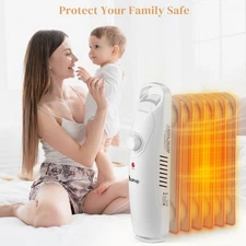 600W Radiator Heater, Space Oil Filled Heater , 2 Modes Adjustable Thermostat