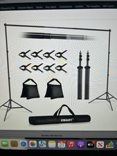 Smart Backdrop Stand 10x7ft WxH Photo Studio Adjustable Background Stand