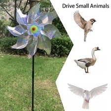 Reflective Bird Repellent Windmill Scare Device for Garden Lawn Pest Control