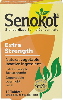 Extra Strength Natural Vegetable Laxative Ingredient Tablets, Senna Concentrate