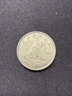 1954 Canadian Silver 10 Cents Coin