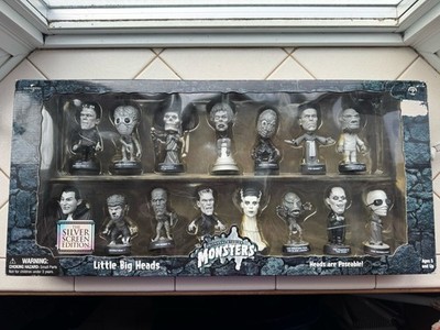 Universal Studios Monsters -Little Big Heads Set - Silver Scr. Ed. - Box Damaged