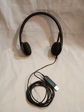 Logitech USB Headset H340 Stereo USB Headset for Windows and Mac Black Used