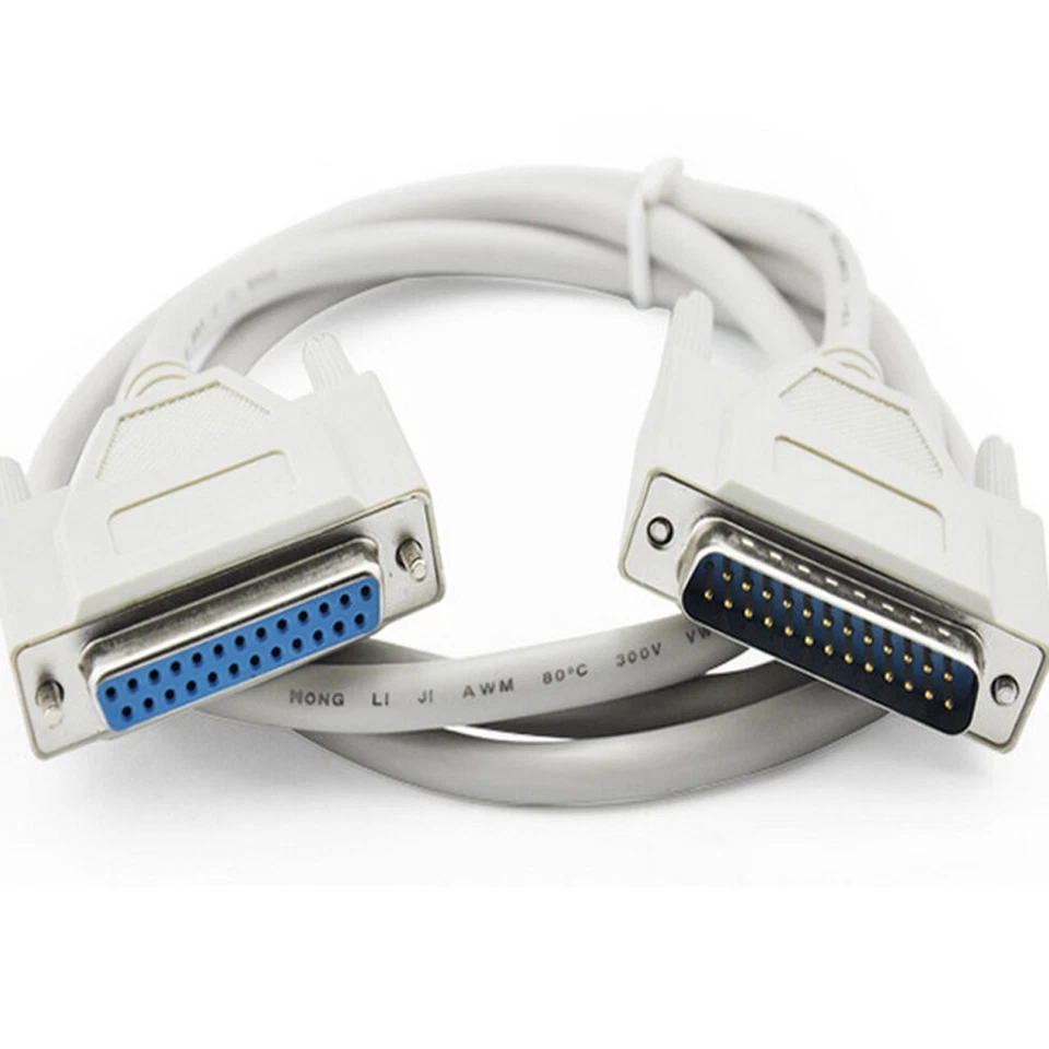 P98C PC Parallel Extension Cable D-Sub 25 Male to Female Printer Lead 3m - Image 3 of 4