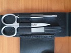 3 pc.high quality Manicure set-brandnew-in Leather/Stainless-steel case