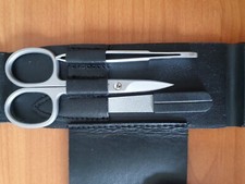 3 pc.high quality Manicure set-brandnew-in Leather/Stainless-steel case