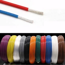 0.05mm²~10mm² PTFE Silver Plated Cable Electronic Wire 300V Flexible Cord