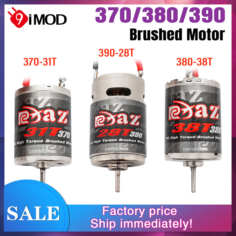 9IMOD RC 370 380 390 Brushed Motor Stainless Steel High Torque for RC Car  Boat