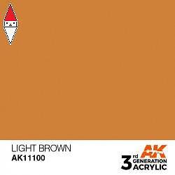 ACRILICO MODELLISMO AK INTERACTIVE LIGHT BROWN 17ML