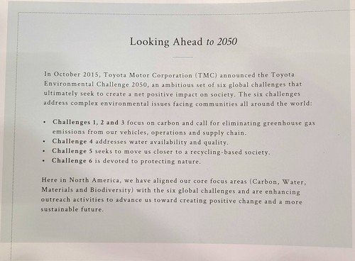 Lot 4 TOYOTA Full LINE SALES BROCHURES 2015 2016 2017 2018 Environmental Booklet - Picture 10 of 10