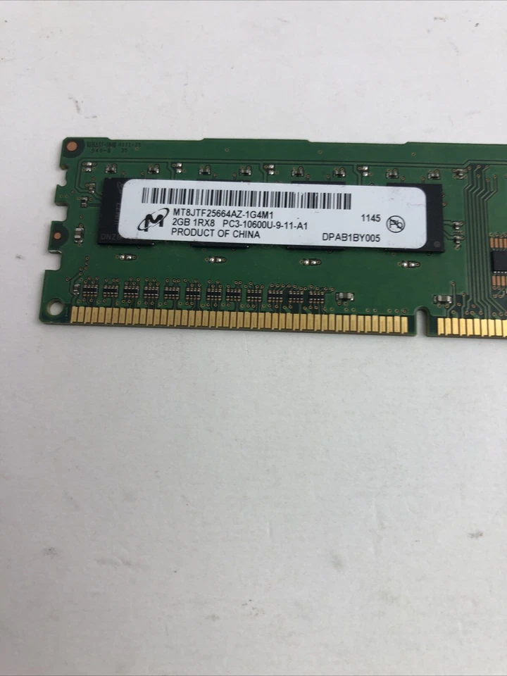 Micron 2GB 1Rx8 PC3-10600U-9-11-A1 Memory - Image 2 of 4