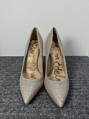Sam Edelman Danna pointed toe pump Women's Size Gold Mesh