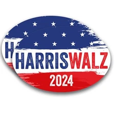 Magnet Me Up Kamala Harris Waltz 2024 Election Magnetic Decal, 4x6 Inch, 2 Pack