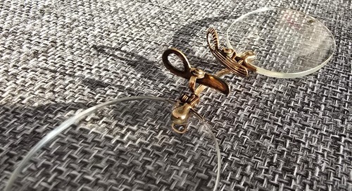 Antique 1890s Pince-Nez 12ct Rolled Gold Glasses | A.T. Francis | Edwardian - Picture 11 of 19