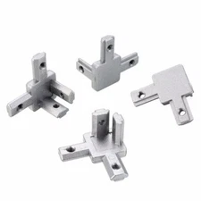 4pcs 3-Way End Corner Bracket Connector T Slot For 2020 Aluminum Extrusion