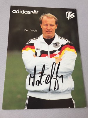 BERTI VOGTSoriginal  signed EM 1988  DFB-Autogrammkarte 10 x 15 