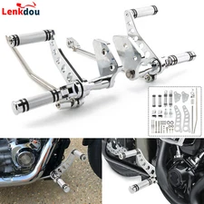 Motorcycle Forward Controls Foot Pegs For Harley Dyna Super Glide Low Rider FXDL