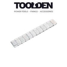 Image of Sealey WWSA5 Wheel Weight 5g Adhesive Zinc Plated Steel Strip of 12 Pack of 100