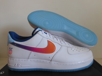Nike Air Force 1 07 Premium NY Vs NY White-Multi Color Sz 15 [HF4833-100]