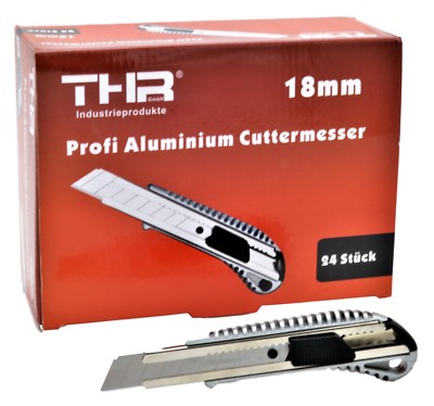 240 x Profi Alu Cuttermesser Teppichmesser Cutter für 18mm Abbrechklingen