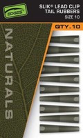 Fox Edges Naturals Slik Lead Clip Tail Rubbers Size 10 CAC832 Kleinteil Vorfach