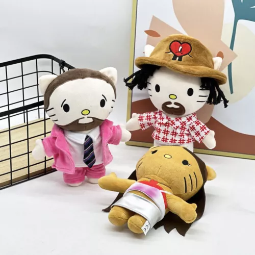 Hello Kitty Singer Star Plush Stuffed Doll Toy Rapper Travis Scott Billie Figure - Picture 2 of 32