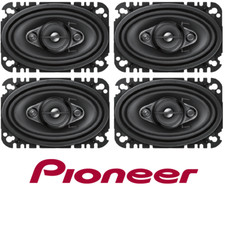 2- PAIRS Pioneer TS-A4670F 4 x 6" 4-Way 210 Watts Coaxial Car Speaker
