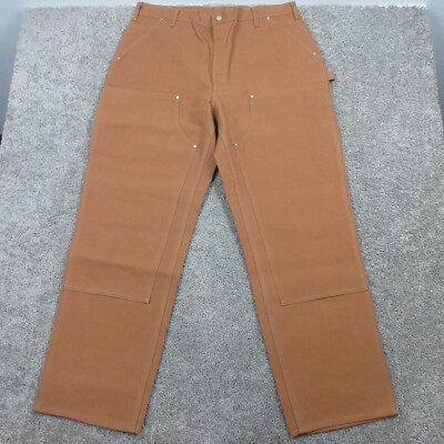 Carhartt Pants Mens 40x32 Loose Fit Firm Duck Double-Front Utilty Work B01-M ***