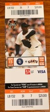Padres vs Giants Game 9/13/2015 Santiago Casilla on Ticket Free Shipping