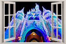 Disney Castle 3D Window Decal Wall Sticker Home Decor Art Mural Kids J169