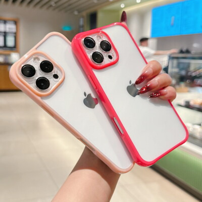 Hülle für iPhone 16 Pro Max 16e 15 14 13 12 stoßfest kristallklar Acryl Cover