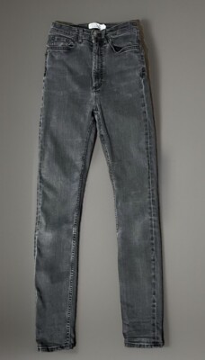 Stockholm Atelier Stretch Jeans Skinny Dunkelgrau Gr. 25  bzw. 160