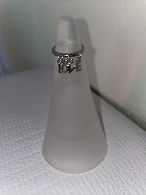 Silver Tone Ring. Has  LOVE . Size 7.25
