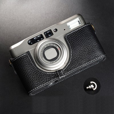 Handmade Genuine Leather Camera Cover Half Case Bag For Handmade Genuine Leather Camera Cover Half Case Bag For