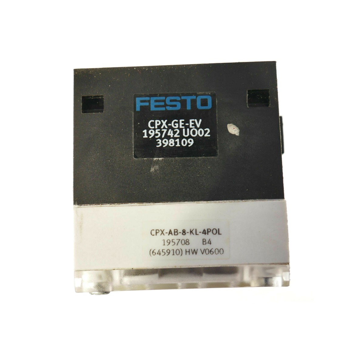 FESTO 195708 CPX-AB-8-KL-4POL + 195742 CPX-GE-EV | eBay