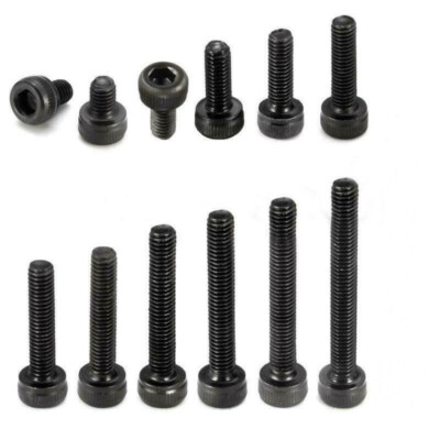 M3-0.5 Allen Hex Socket Cap Head Screw Bolt 12.9 Grade Black Alloy Steel DIN912