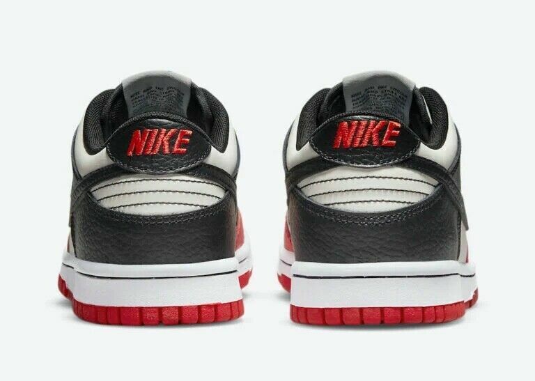 Nike Dunk Low (GS) Size7Y/WMNS 8.5 Sail/Black-Black-Chile Nike Dunk Low (GS) Size7Y/WMNS 8.5 Sail/Black-Black-Chile