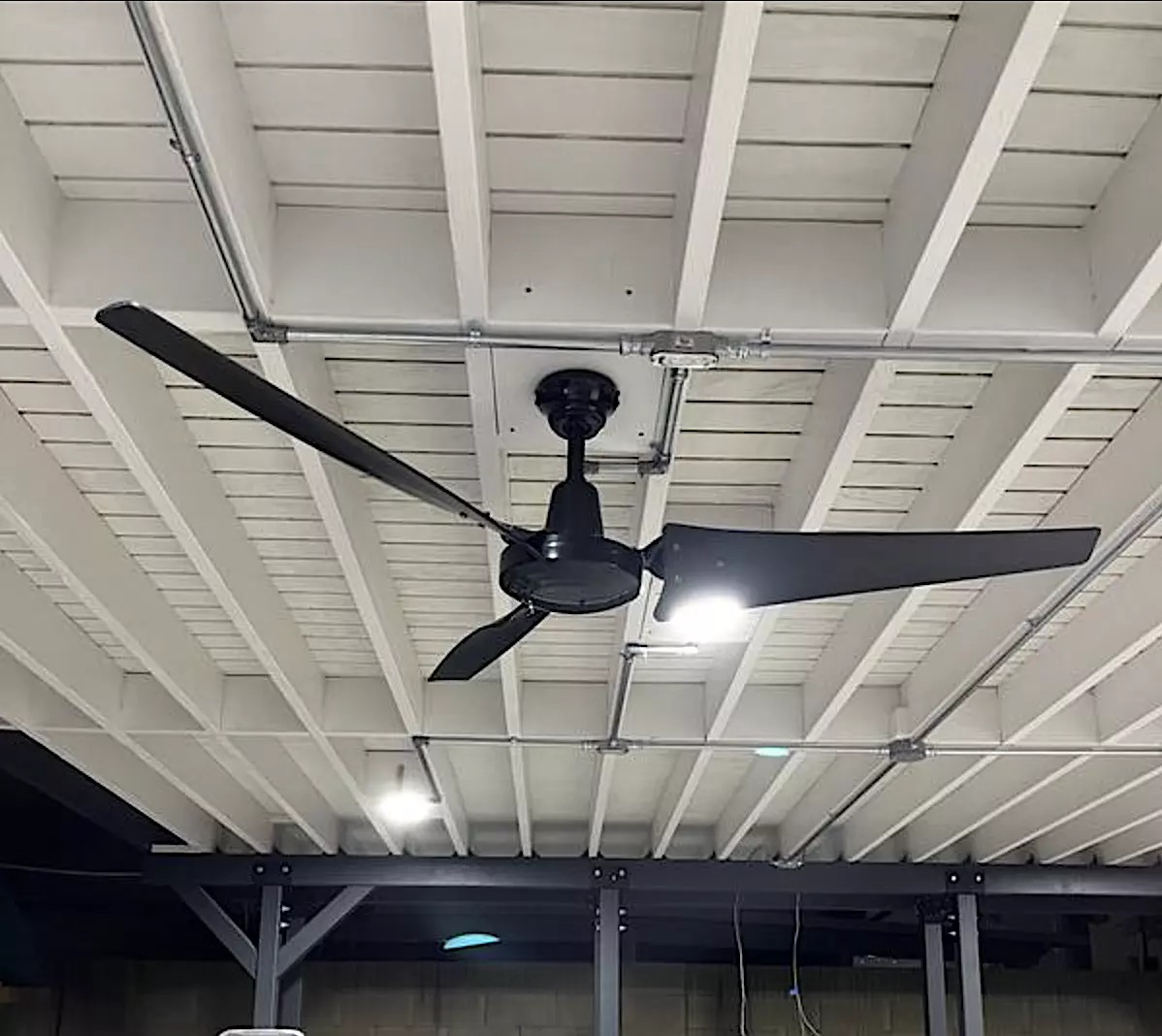 Garage 60 Inch Black Ceiling Fan