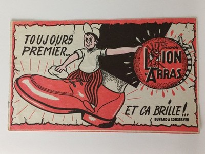 Old blotter Wax Lion d'Arras ''Always first and it shines''