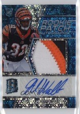 2018 Panini Spectra Rookie Neon Blue Prizm 64/75 Mark Walton #221 Patch Auto w1w