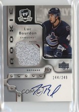 2006-07 Upper Deck The Cup Rookie 244/249 Luc Bourdon #165 Patch Auto 0bz8