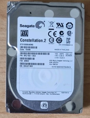Seagate Constellation.2 1TB 2,5 Zoll interne SATA HDD Festplatte 0h Betrieb