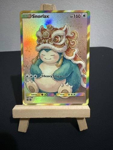Snorlax Pokemon Card DISPLAY ART CARD
