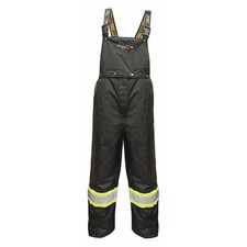 Viking Flame-Resistant Insulated Rain Bib Pants, XL, 31 1/2 in Inseam, Polyester