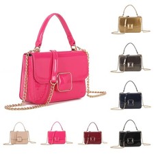 Women's Crossbody Bag Trendy Mini Shoulder Bag Ladies Handbag Flap Party Prom UK